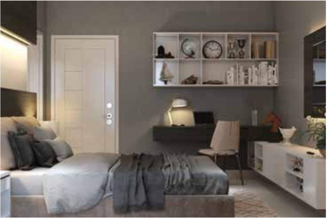  arena the square and pebble court Bedroom