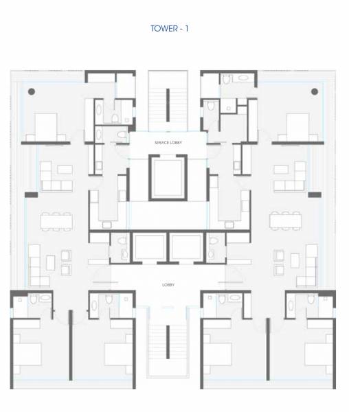  one-74 Tower I Cluster Plan