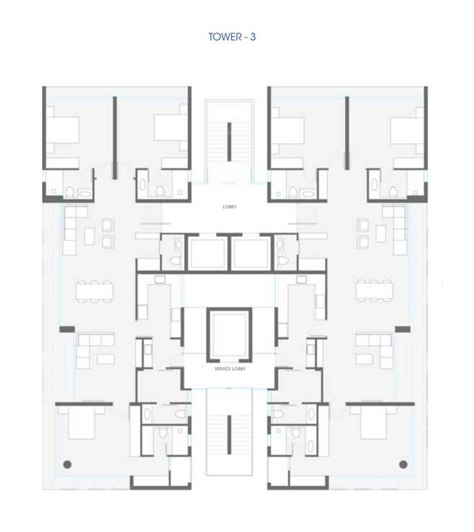  one 74 Tower III Cluster Plan