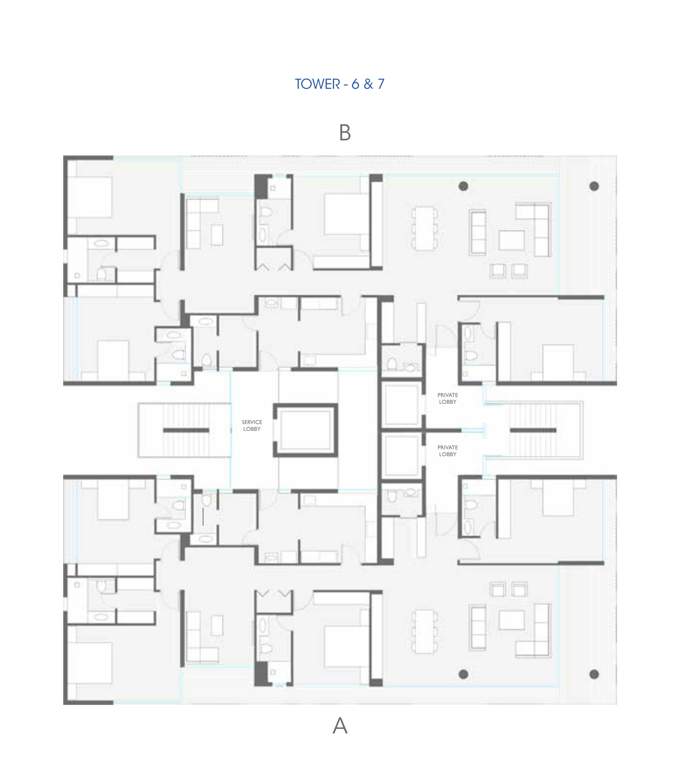  one 74 Tower VI & VII Cluster Plan
