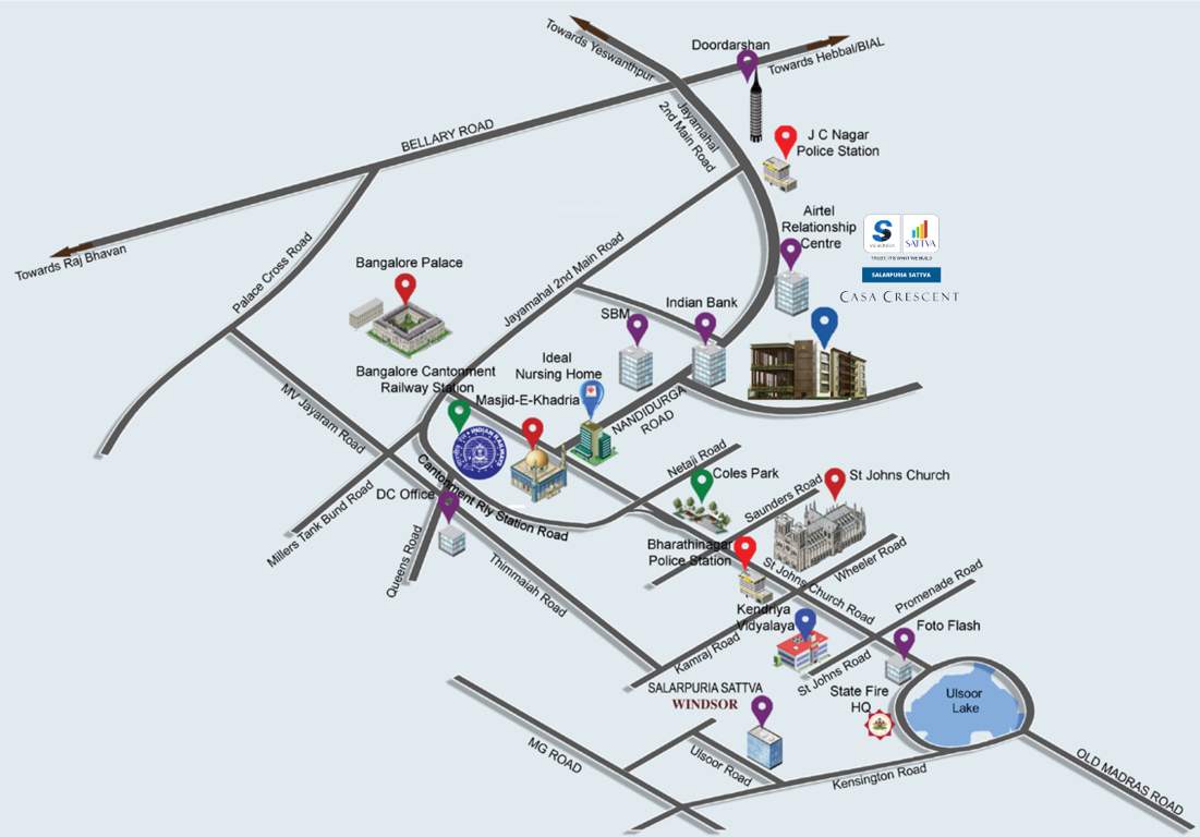  casa crescent Images for Location Plan of Salarpuria Sattva Casa Crescent