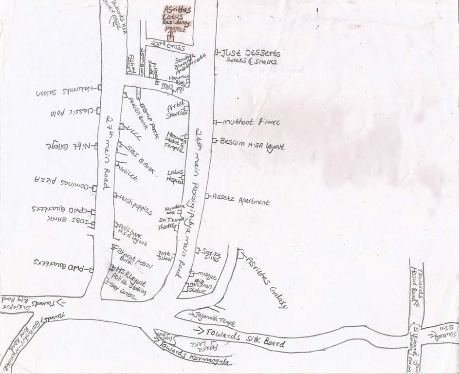  lotus residency Images for Location Plan of Asrithas Lotus Residency