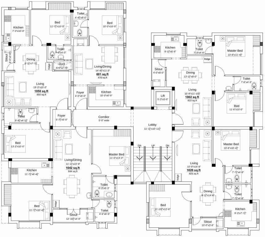 Images for Cluster Plan of Kanya Sri Sai