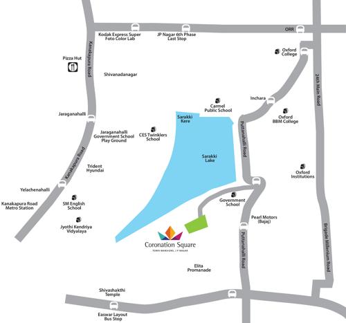  coronation-square-apartment Images for Location Plan of Purva Coronation Square Apartment