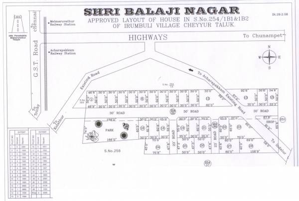 Images for Layout Plan of Baskar Shri Balaji Nagar