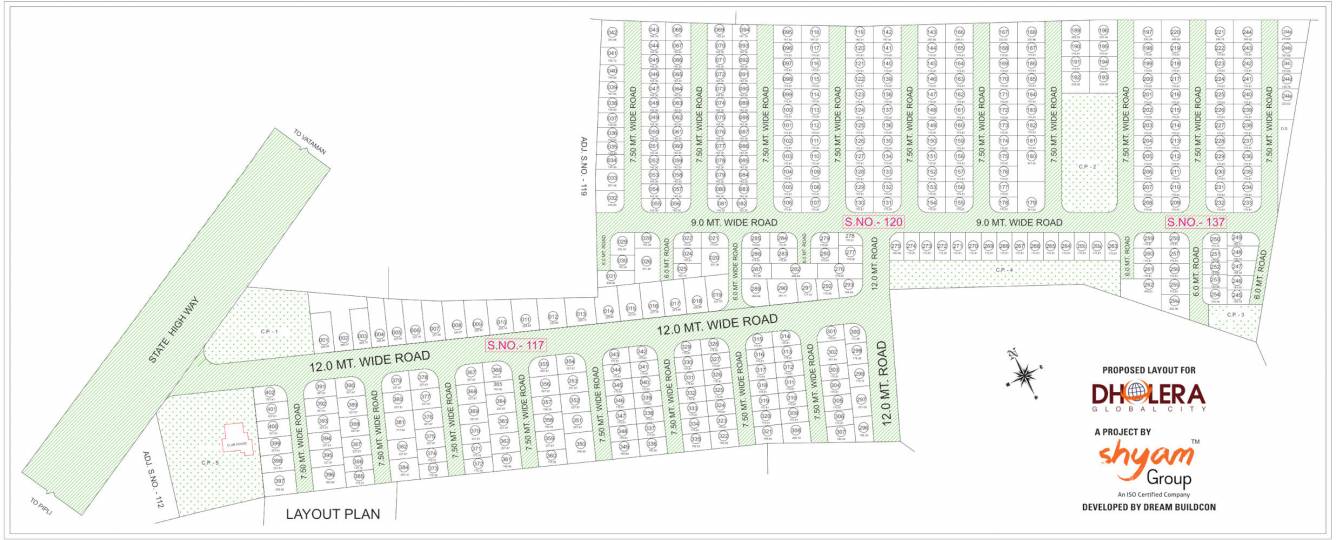  dholera global city Layout Plan