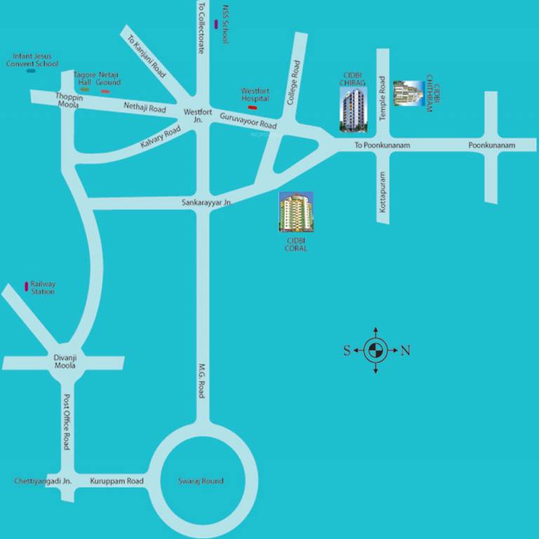 Images for Location Plan of Creations India Developers Builders Infrastructures Chirag