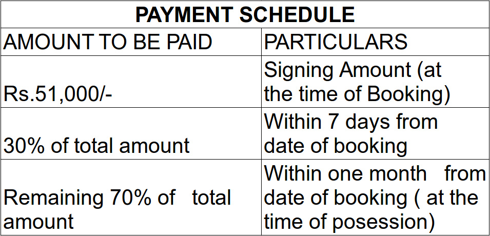 Images for Payment Plan of Swastik Jai Sagar City Payment Plan