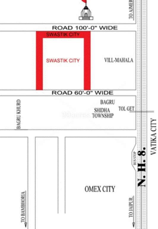  city phase ii Images for Location Plan of Swastik City Phase II