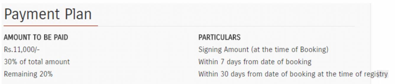 enclave Time Linked Payment (TLP) Payment Plan