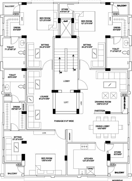 1450 sqft, 3 bhk Apartment in Builder Project Poonamallee, Chennai at Rs. 55.1000 Lacs