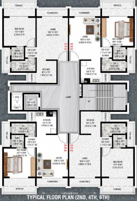  castel-arcade Castel Arcade Cluster Plan for 2nd, 4th and 6th Floor