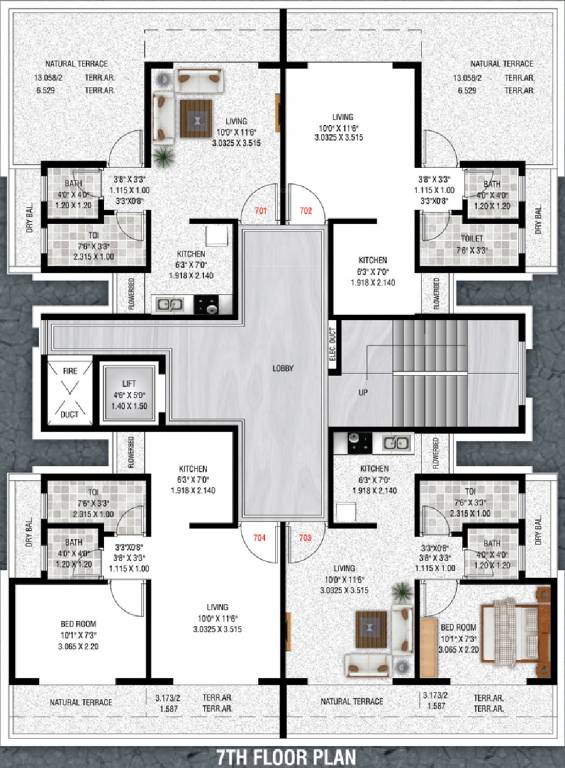  castel arcade Castel Arcade Cluster Plan for 7th Floor
