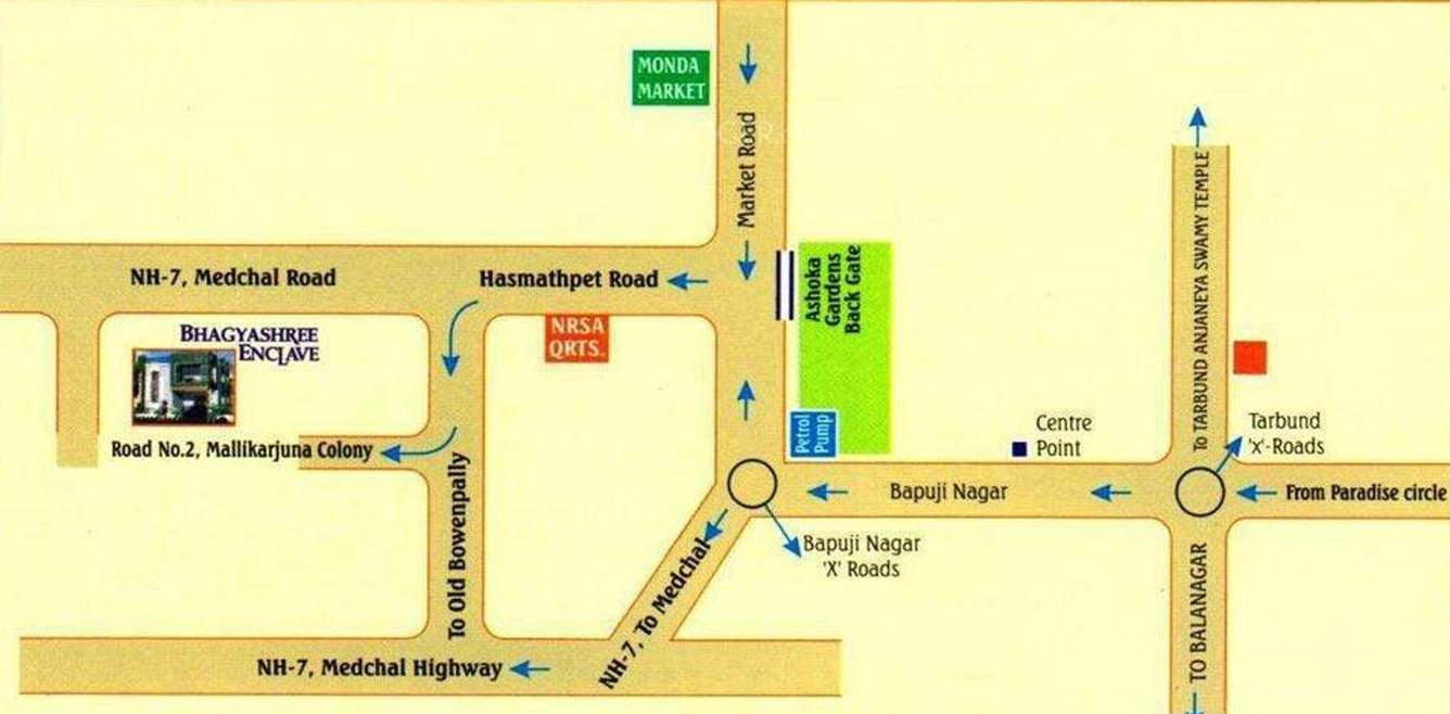  enclave Images for Location Plan of Bhagyashree Builders Enclave