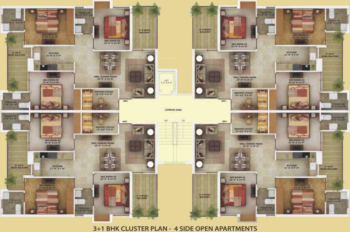 nav city Cluster Plan