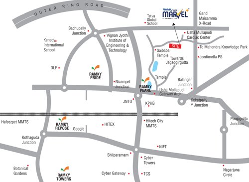  one-marvel Images for Location Plan of Ramky One Marvel
