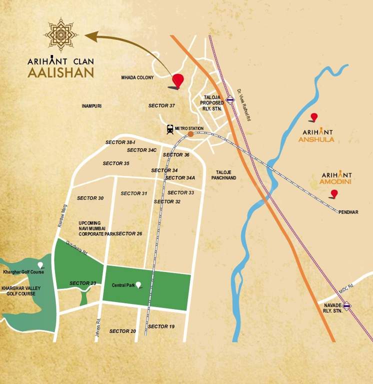  clan aalishan Images for Location Plan of Arihant Aalishan