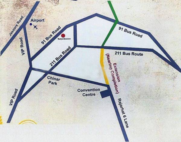 Images for Location Plan of Reputed Builder Surya Enclave