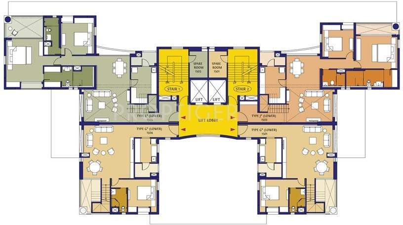 Images for Cluster Plan of Ambuja Neotia Upohar Luxury Gold