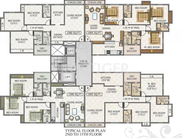 Images for Cluster Plan of Shree Tirupati Elegance