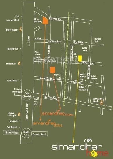 Images for Location Plan of Simandhar Developers Simandhar Homes