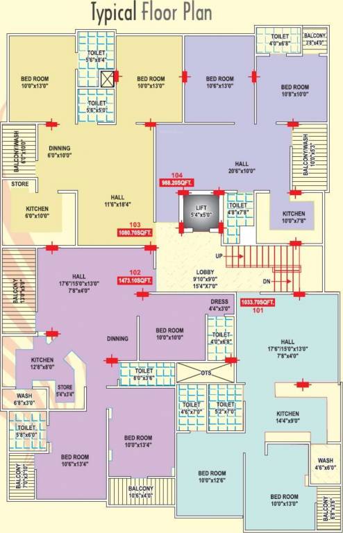 Images for Cluster Plan of Shri Krishna Hilton Tower