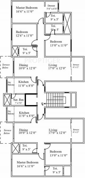 Images for Cluster Plan of Madhuban Builders Satin Brick