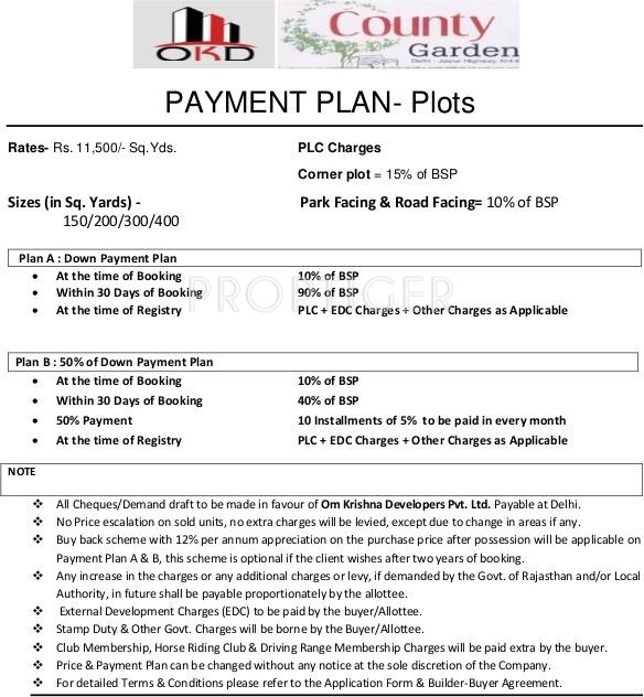 Images for Payment Plan of OKD Group County Garden Payment Plan