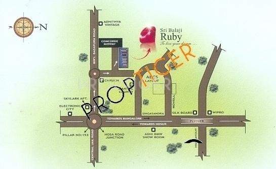 Images for Location Plan of Reputed Builder Sri Balaji Ruby