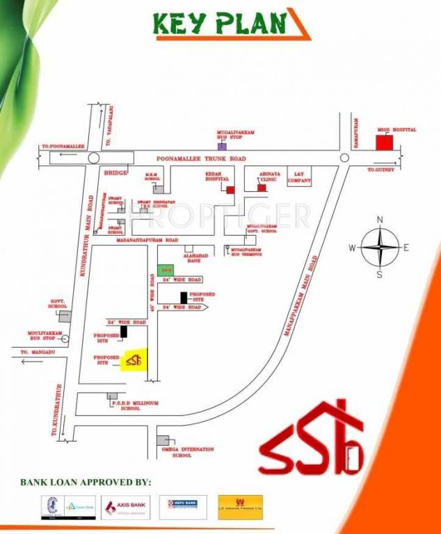Sri Santhi Builders Soorya Apartment Location Plan