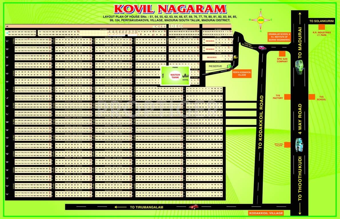 Jemi Housing Kovilnagaram Q Sector Layout Plan