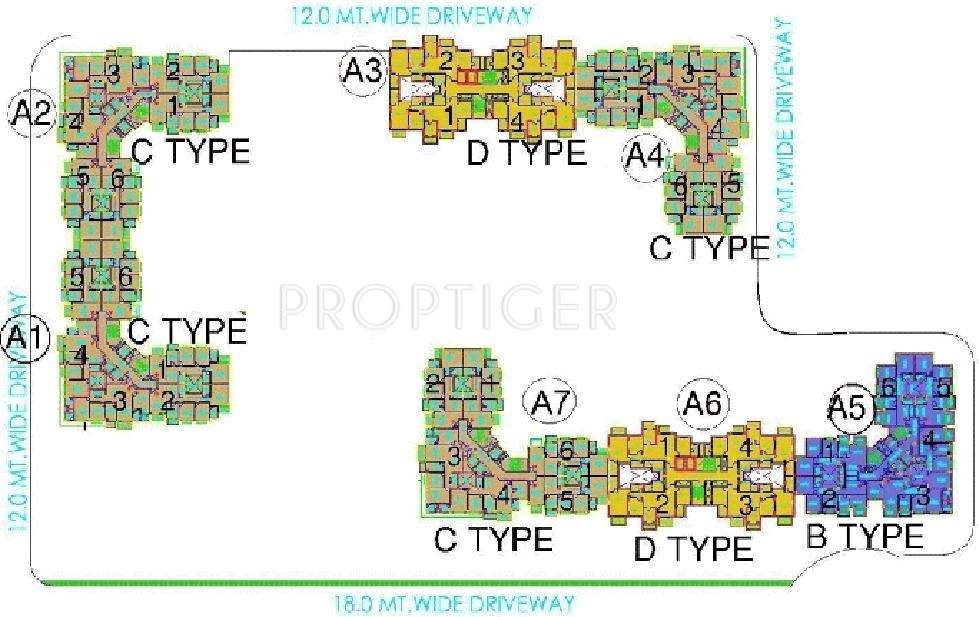 Images for Cluster Plan of DLF Westend Heights New Town