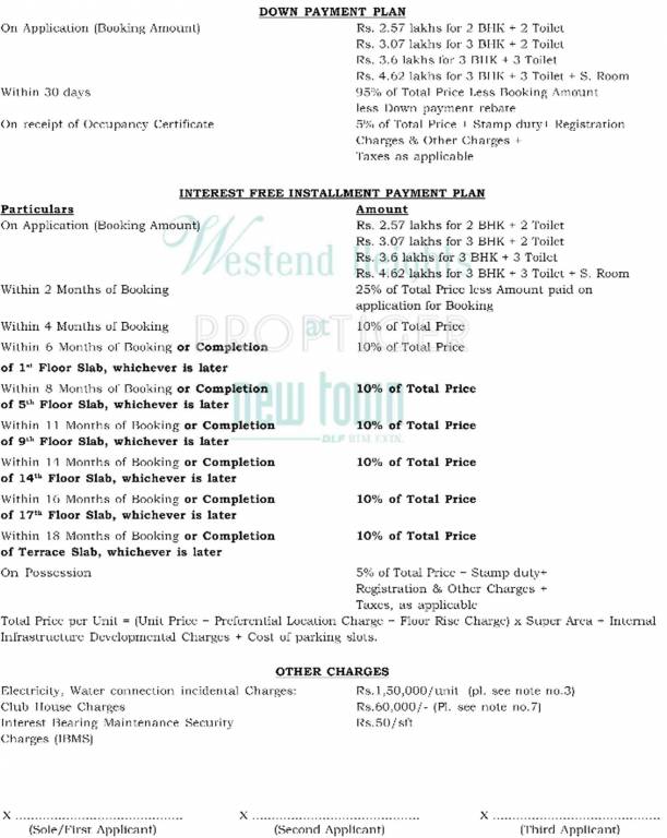 Images for Payment Plan of DLF Westend Heights New Town Payment Plan