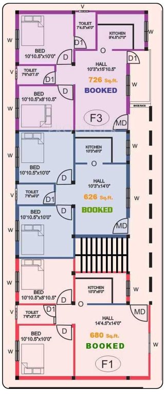 Images for Cluster Plan of ARRR Karuneegar Street