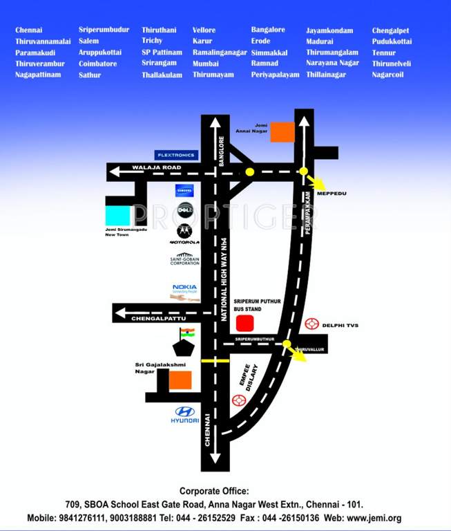 Jemi Housing Sirumangadu New Town Location Plan
