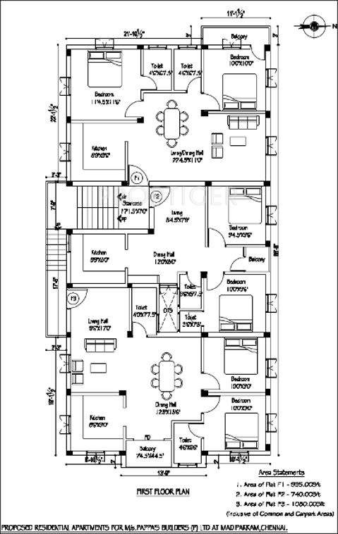 Images for Cluster Plan of Pappas Builder Prakash Flats