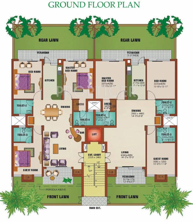  palm grove Cluster Plan