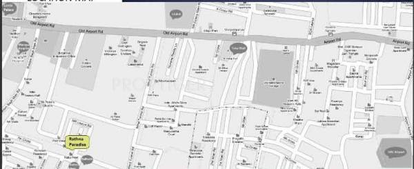 Anjaneya Group Rathna Paradise Location Plan