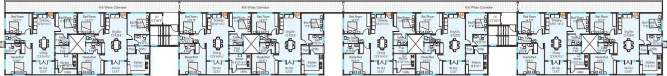  palm springs Images for Cluster Plan of Modi Palm Springs