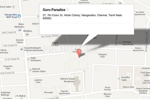  paradise Images for Location Plan of Guru Homes Paradise