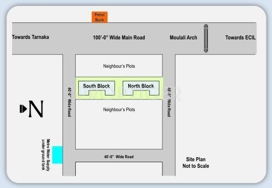 Jai Lakshmi Enterprises Sreenivasa Heights Location Plan