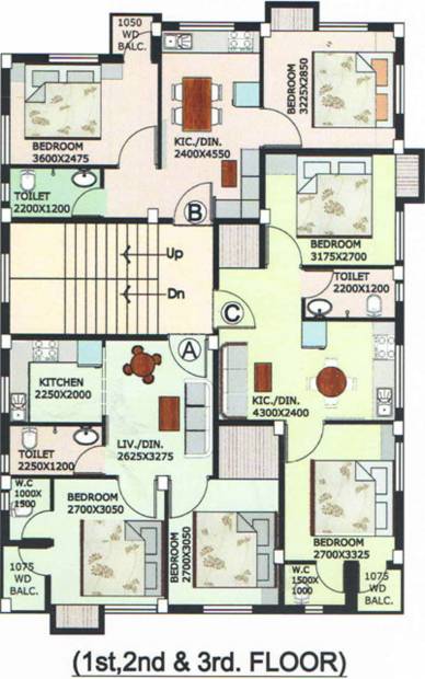 Images for Cluster Plan of Poddar Groups Sarbani Apartment