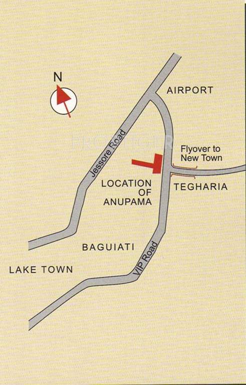  anupama Images for Location Plan of Bengal Peerless Housing Anupama