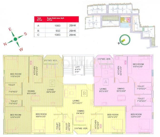 Images for Cluster Plan of GM Group Meena Residency