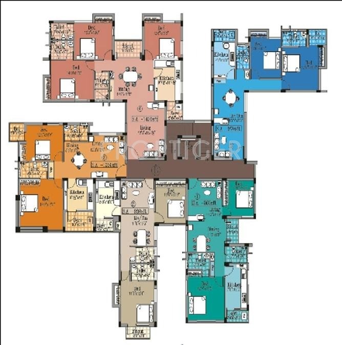  gt cholayil residency Cluster Plan