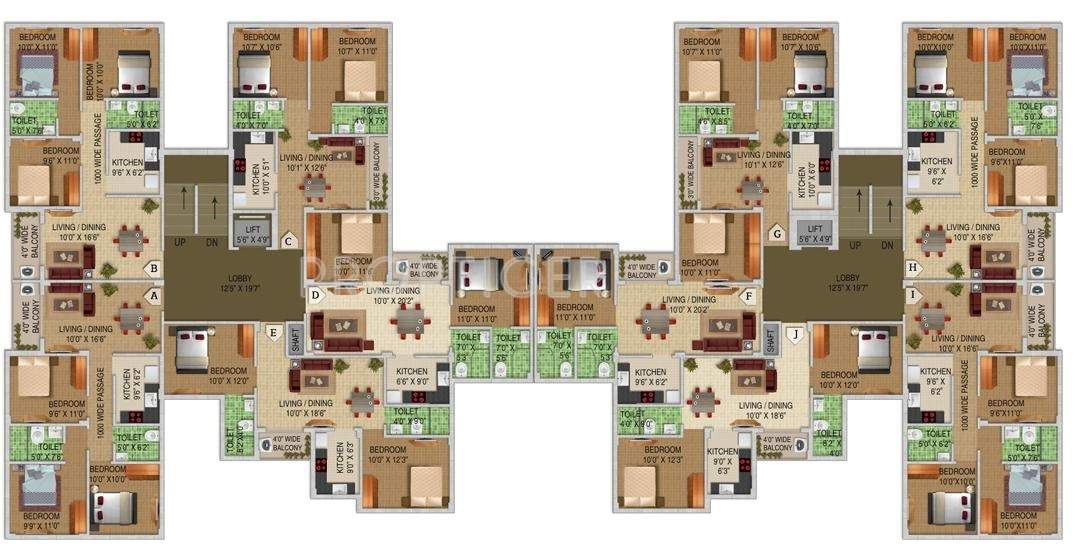  green valley ii Block 13 Cluster Plan
