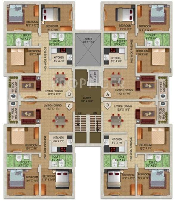 green valley ii Block 13 Cluster Plan