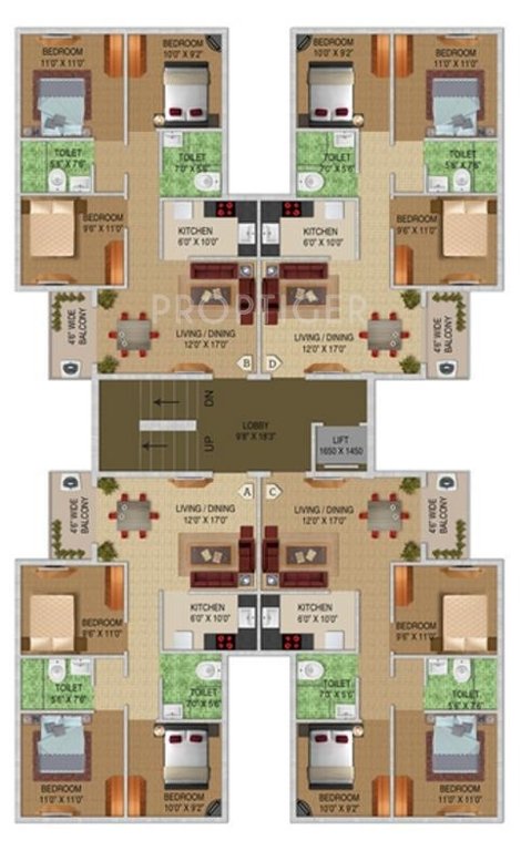  green valley ii Block 14 Cluster Plan