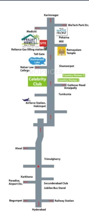 Images for Location Plan of Prajay Prajay Homes