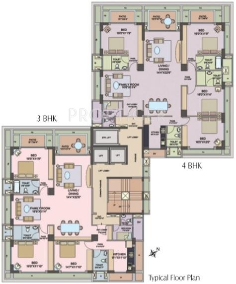 Images for Cluster Plan of Vijay Associates Wadhwa Solitaire Apartment